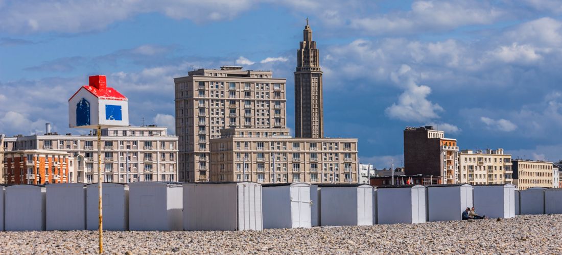 Seaside View: The Beach and Town of Seine-Maritime
