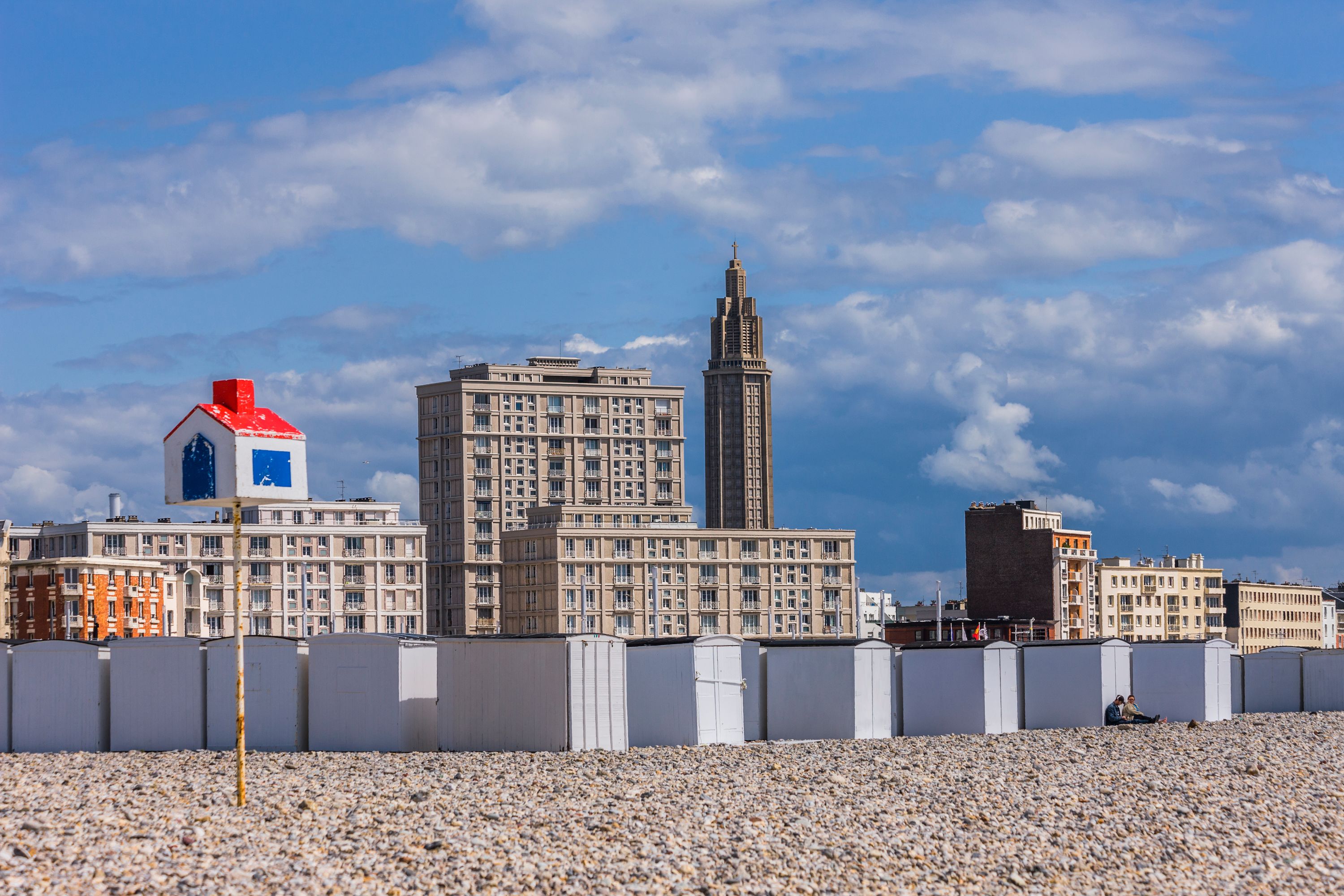 Seaside View: The Beach and Town of Seine-Maritime
