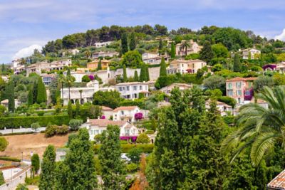 The medieval hilltop village of Saint-Paul-de-Vence on the French Riviera
