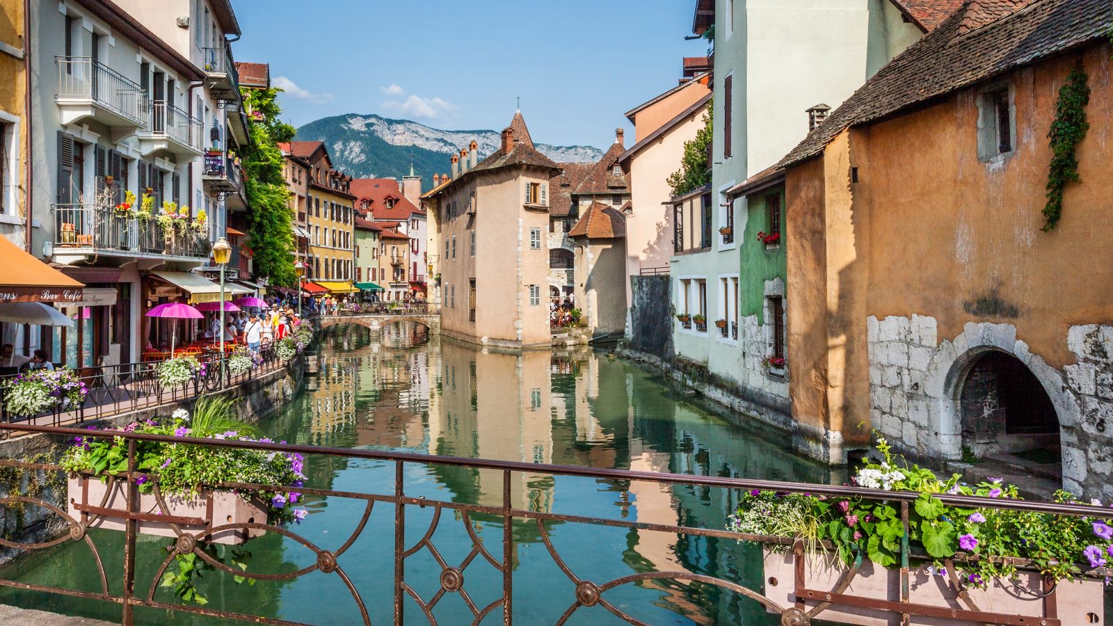 Sunny Day in Annecy Vielle Ville Old Town