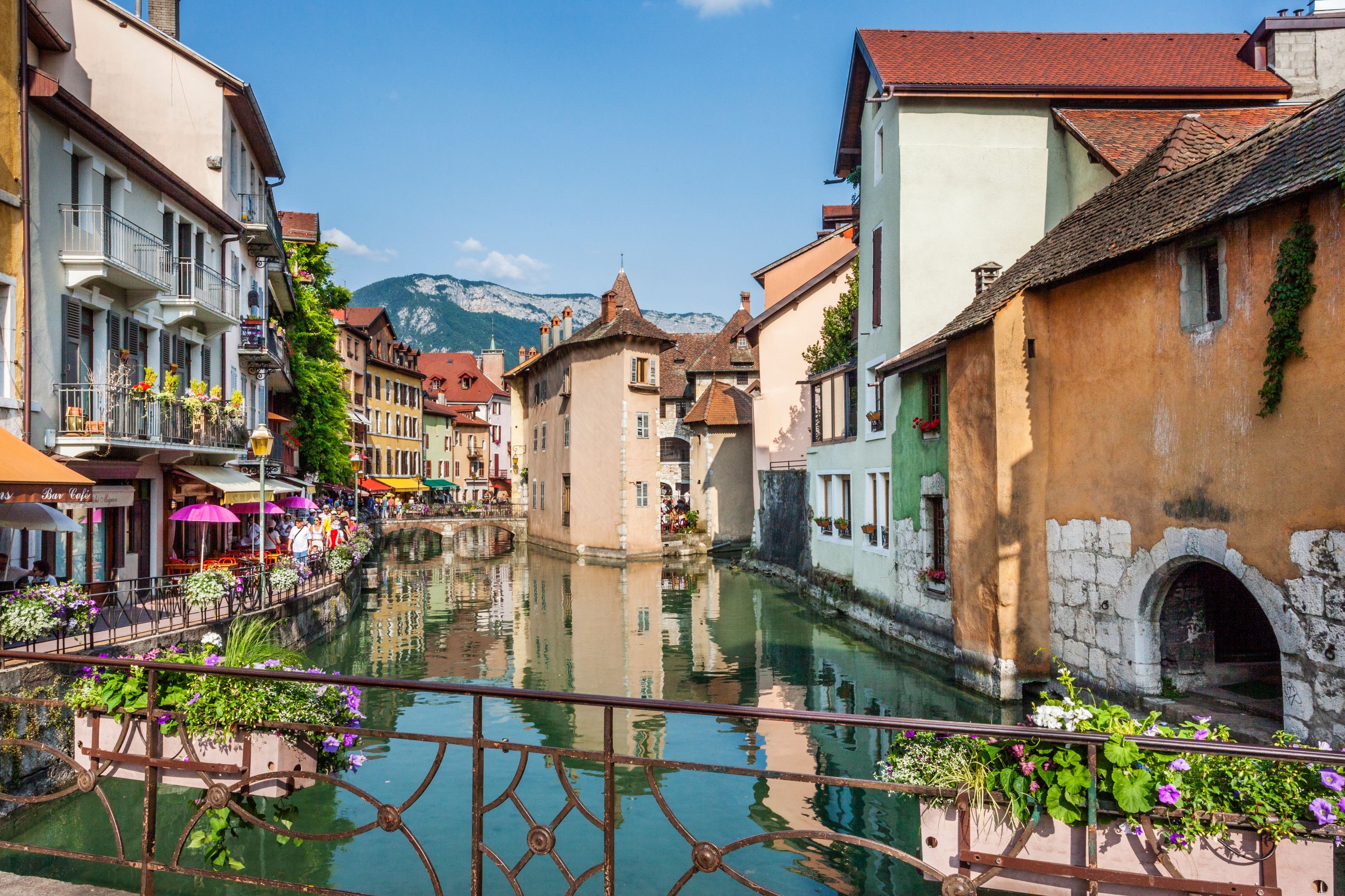 Sunny Day in Annecy Vielle Ville Old Town