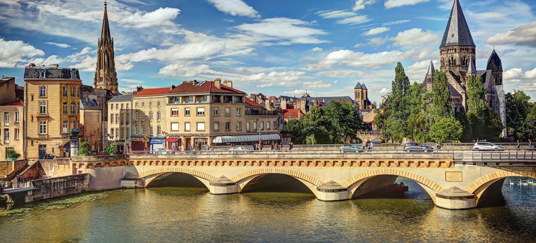 Metz: Moyen Pont, Temple Neuf & Saint-Vincent Basilica