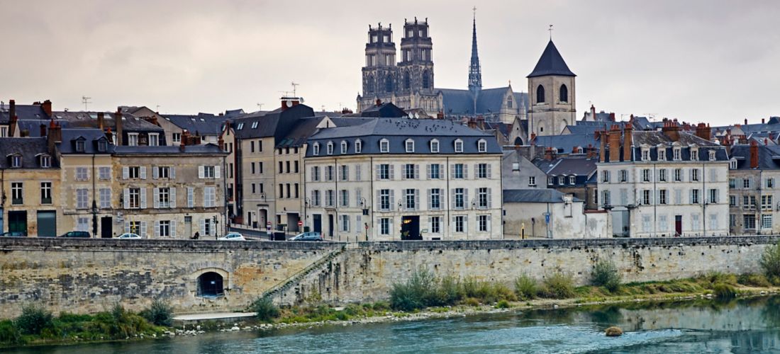Orleans Skyline and River Loire Panorama