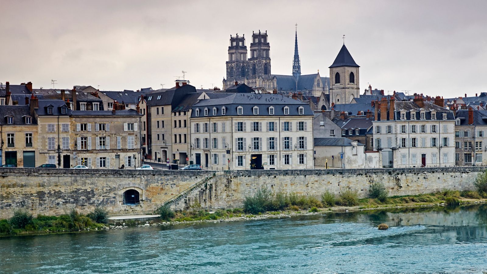 Orleans Skyline and River Loire Panorama