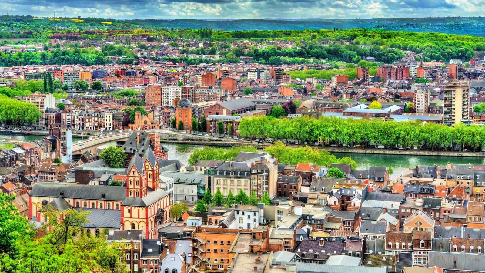 Panoramic View of Liege from the Citadel, Belgium