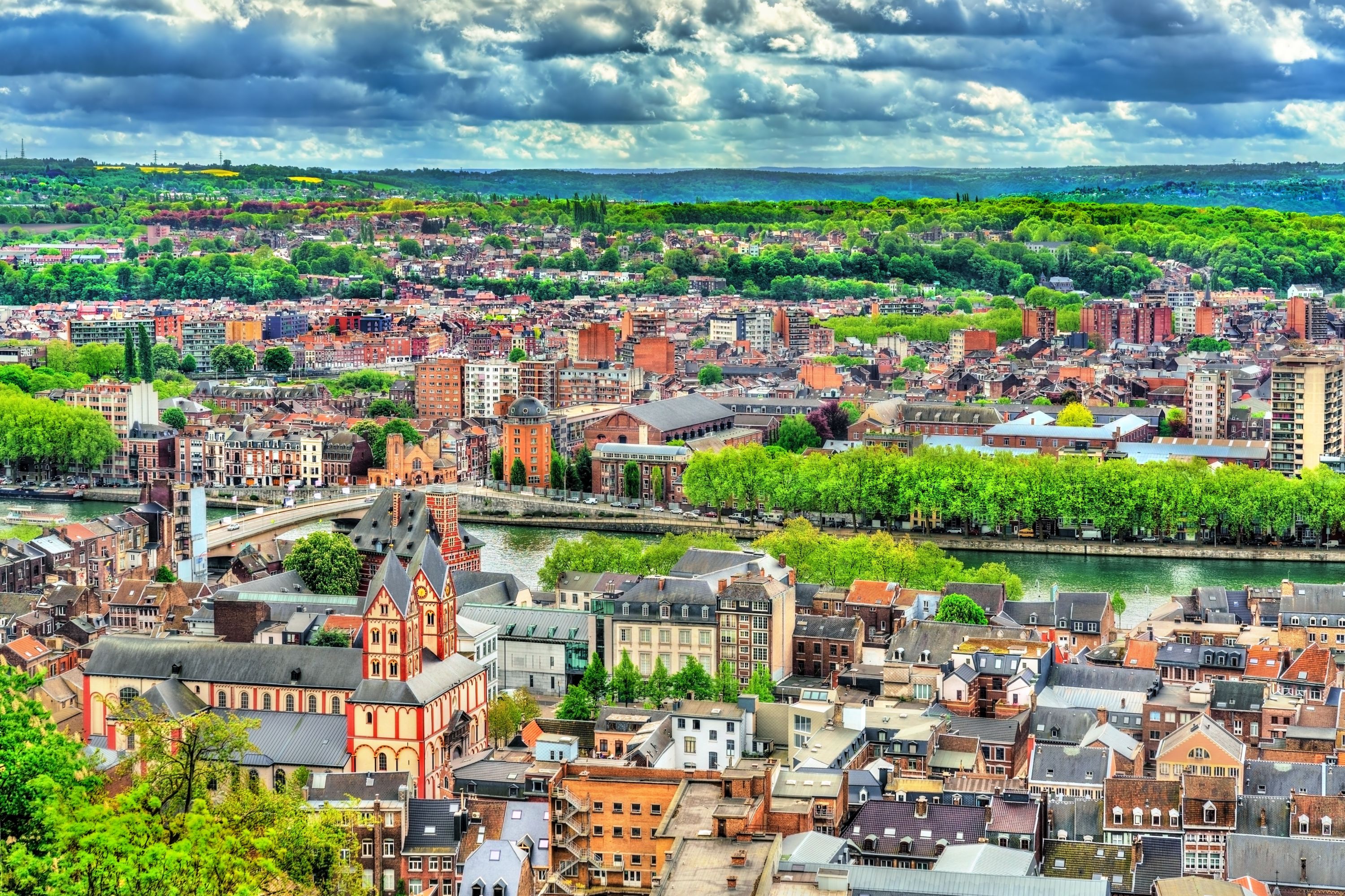 Panoramic View of Liege from the Citadel, Belgium