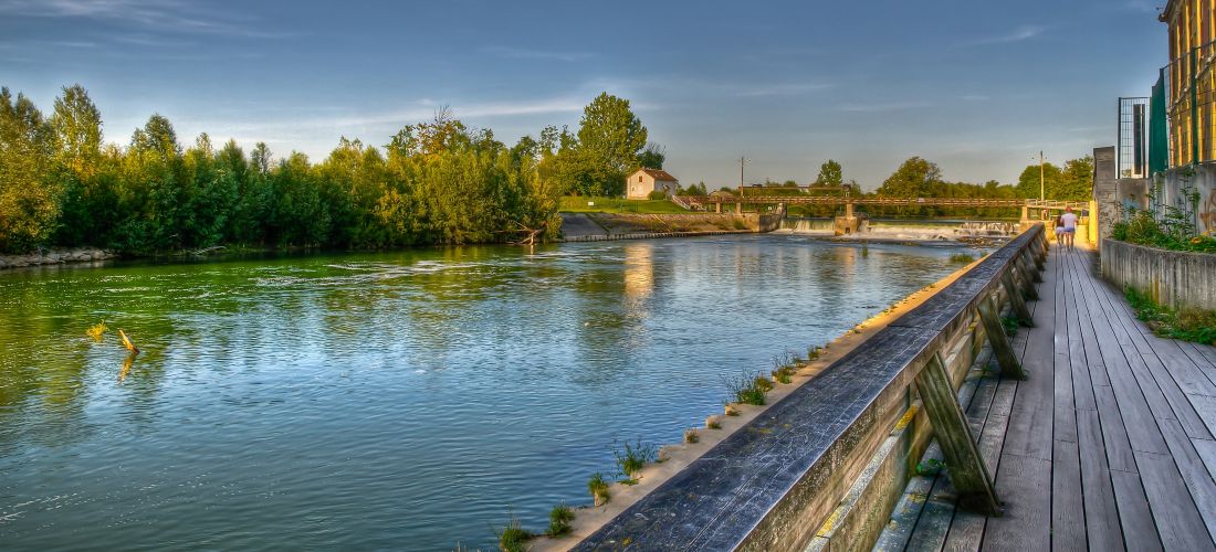 Riverside Stroll in Torcy, France