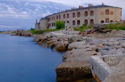 Prison abandonnée de Patarei, au bord de la mer