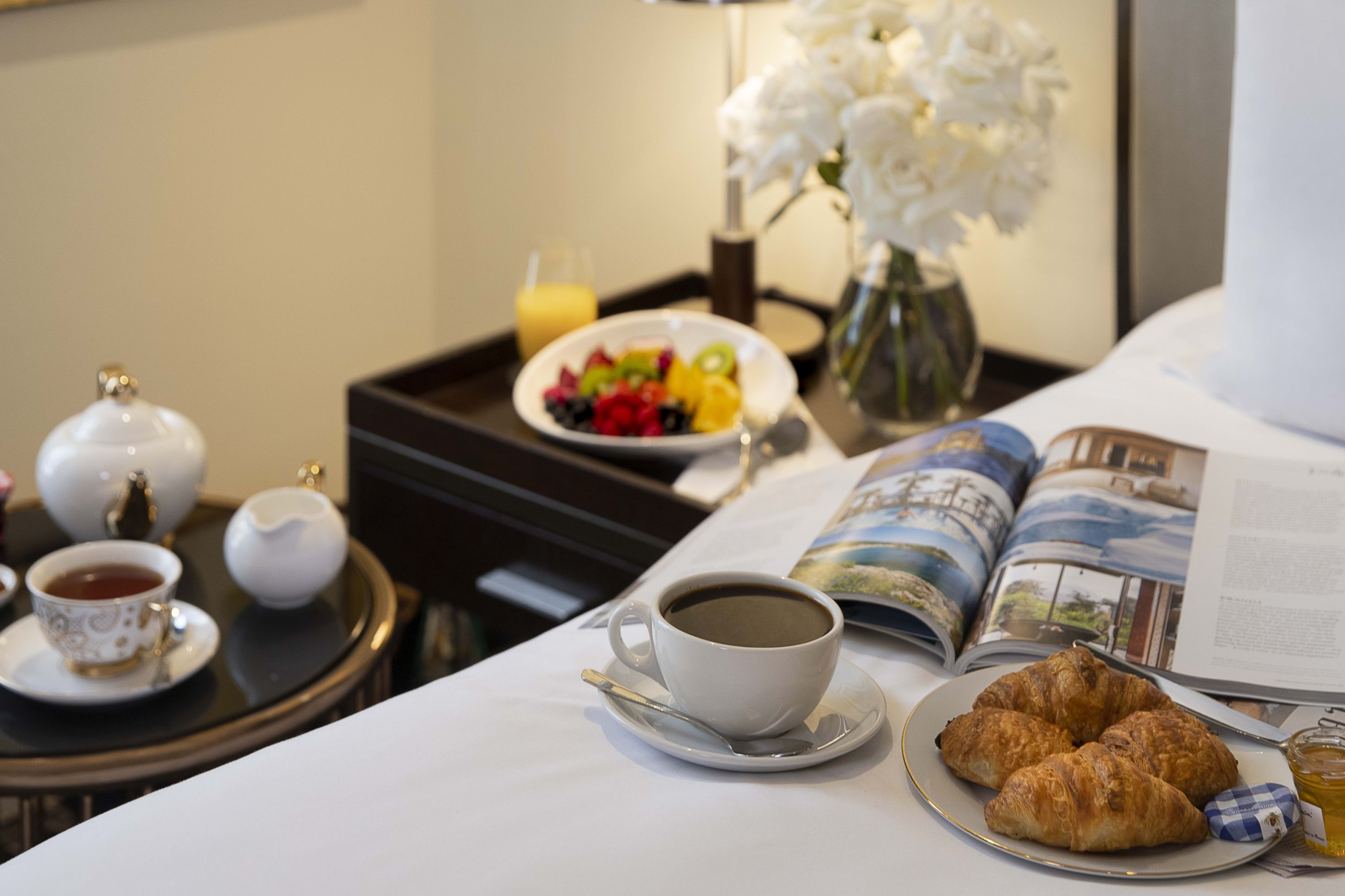 Room service breakfast at Sofitel Sydney Wentworth