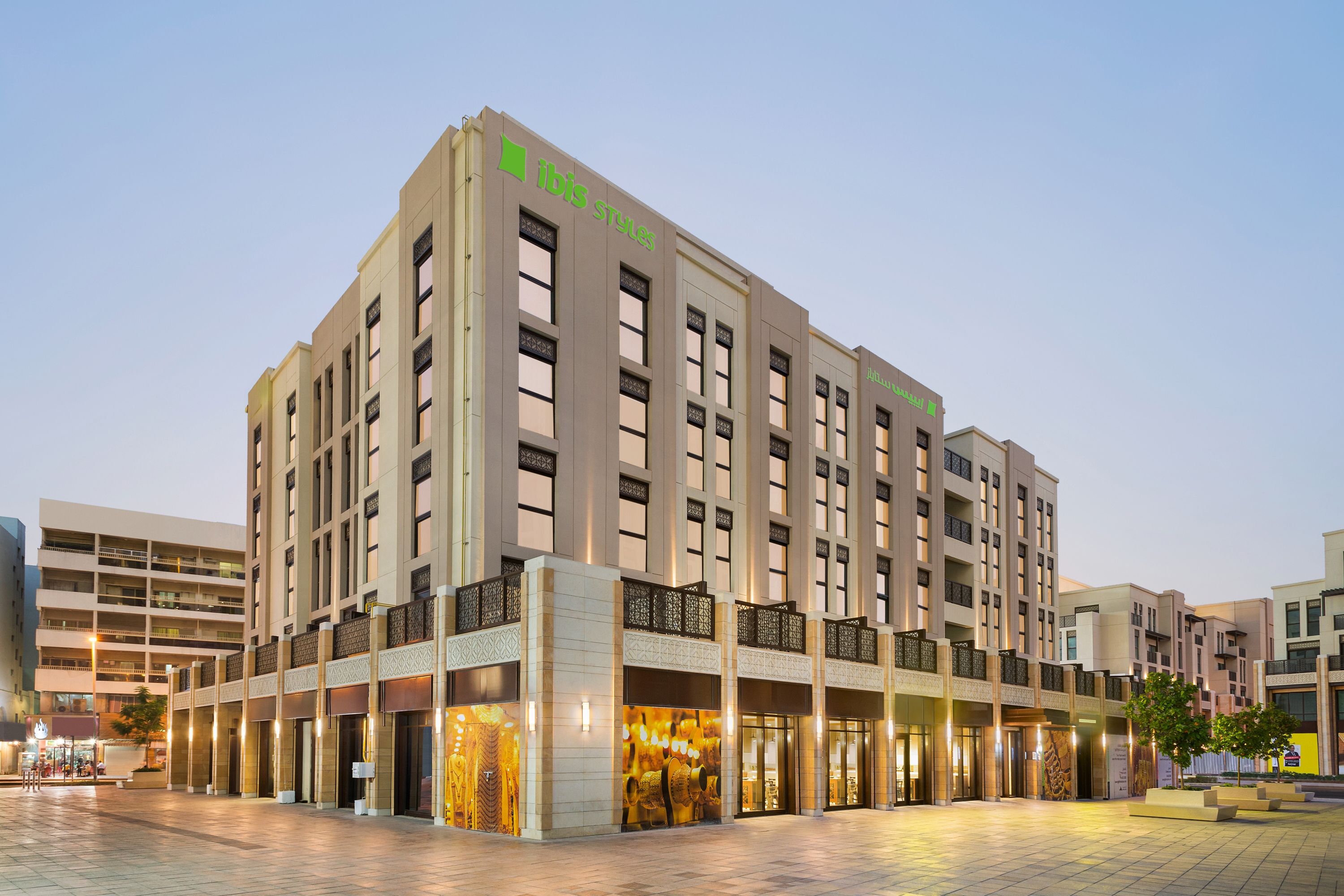 Ibis Styles Hotel at twilight
