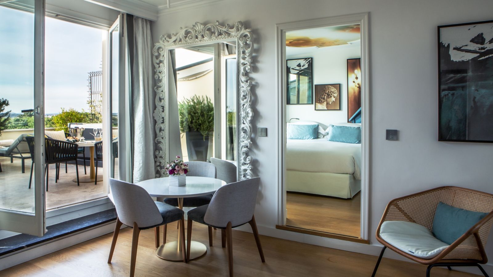 Elegant Hotel Suite with Private Terrace