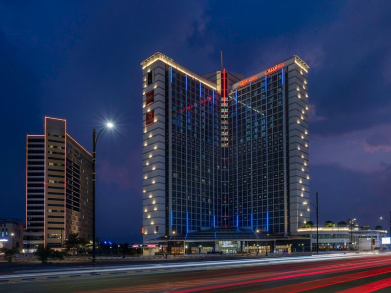 Ibis and Novotel Hotels at Twilight