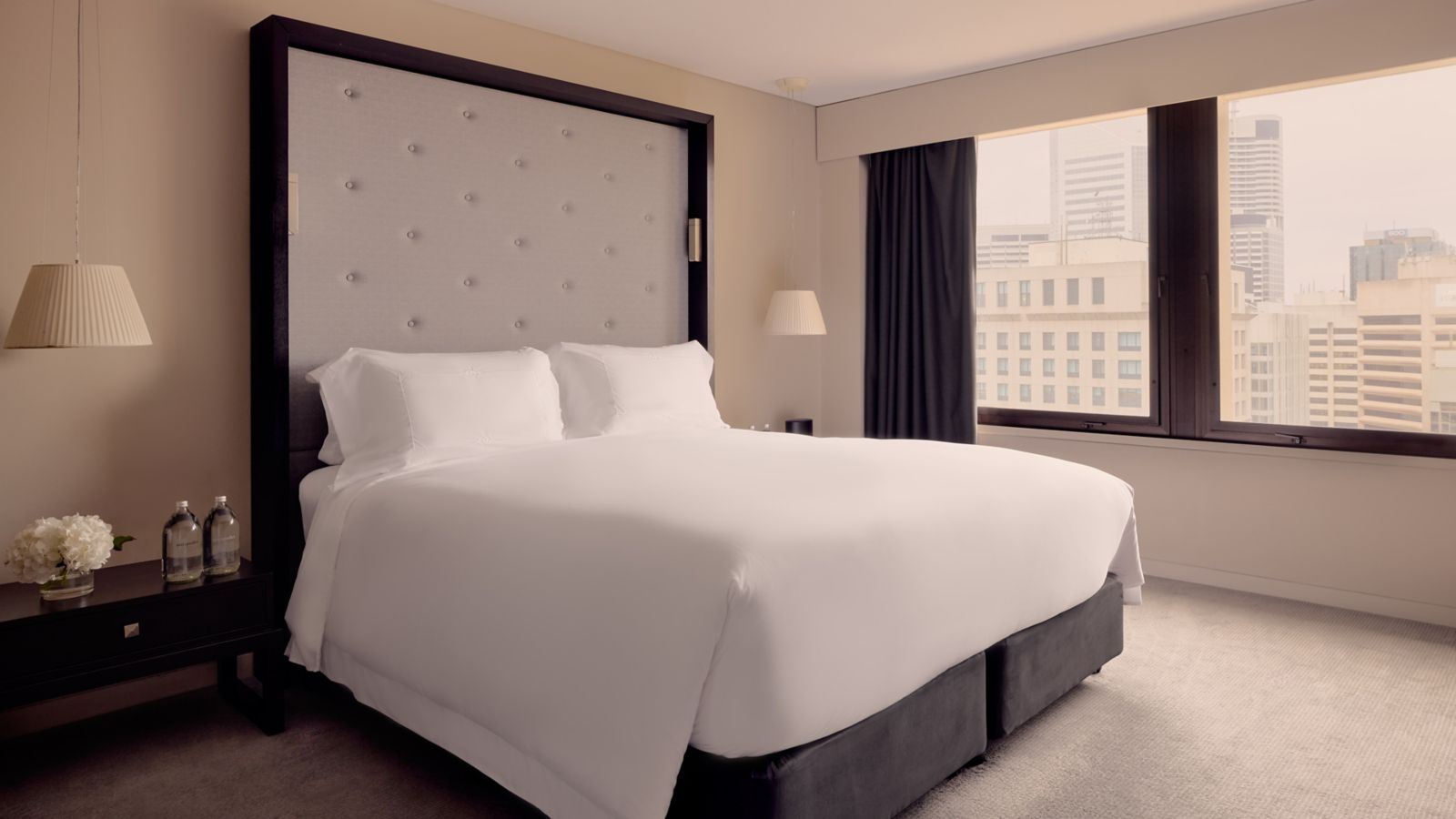 Inviting Hotel Room with City View