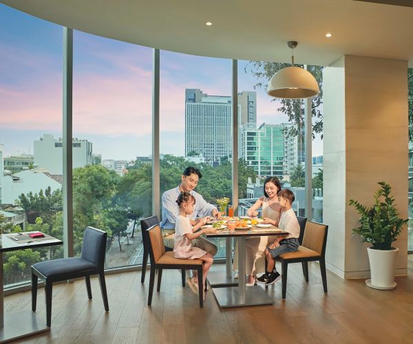 Family at Novotel Saigon Centre in Vietnam
