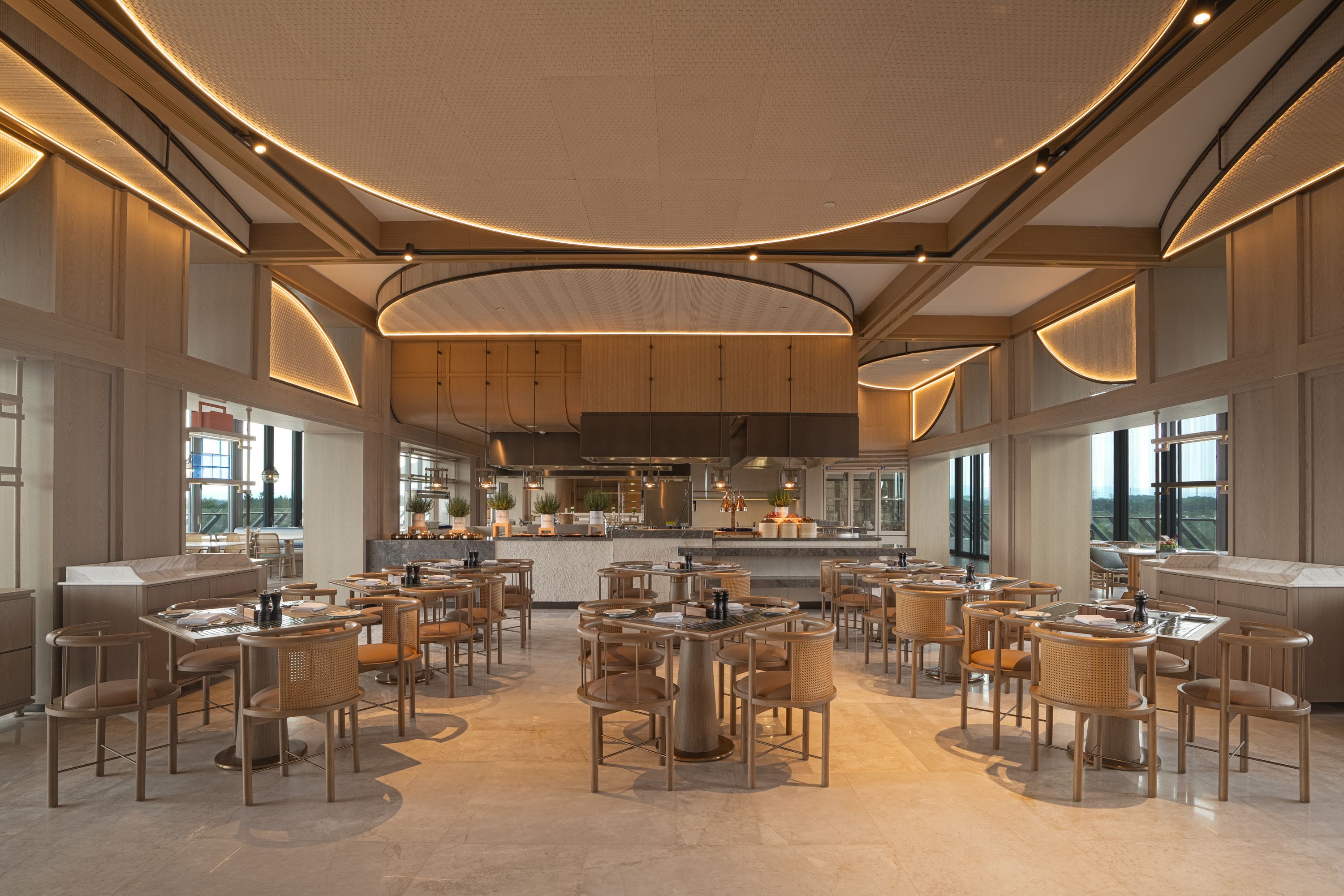 Elegant Hotel Dining Area