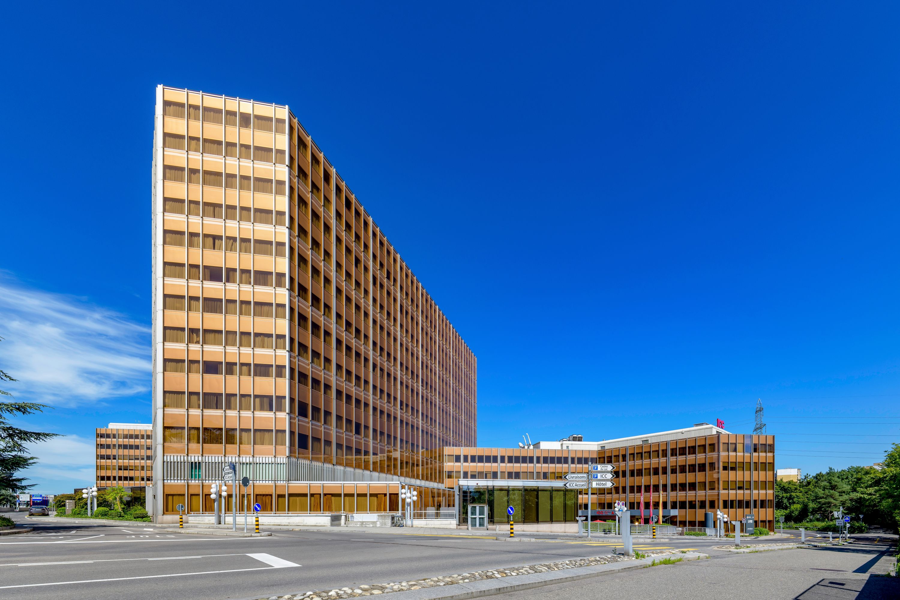 Gold Facade Hotel Under Blue Sky