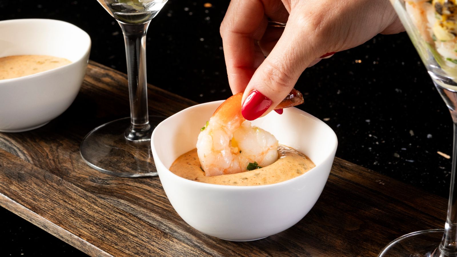 Shrimp Appetizer at Sofitel Chicago