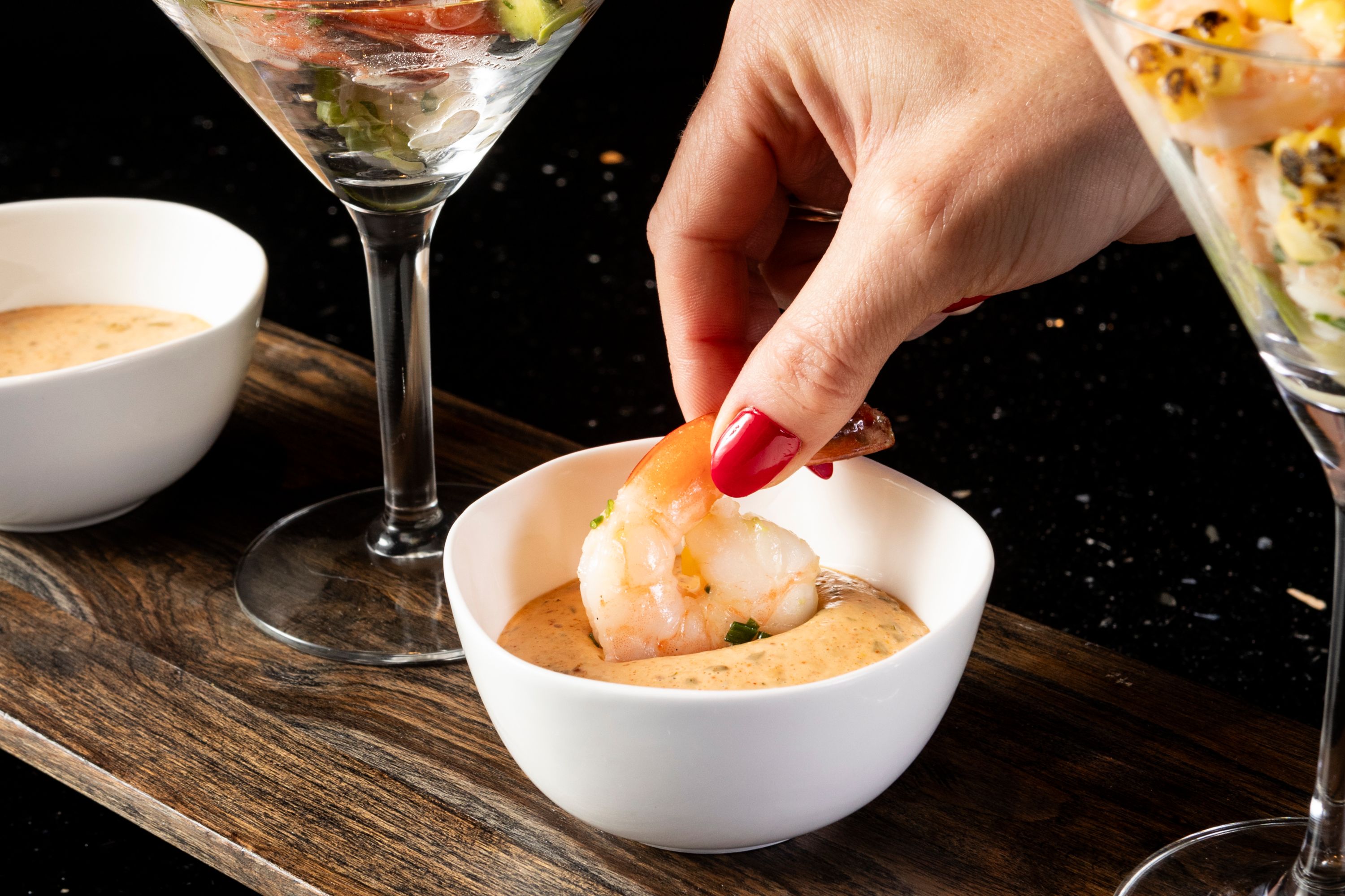 Shrimp Appetizer at Sofitel Chicago