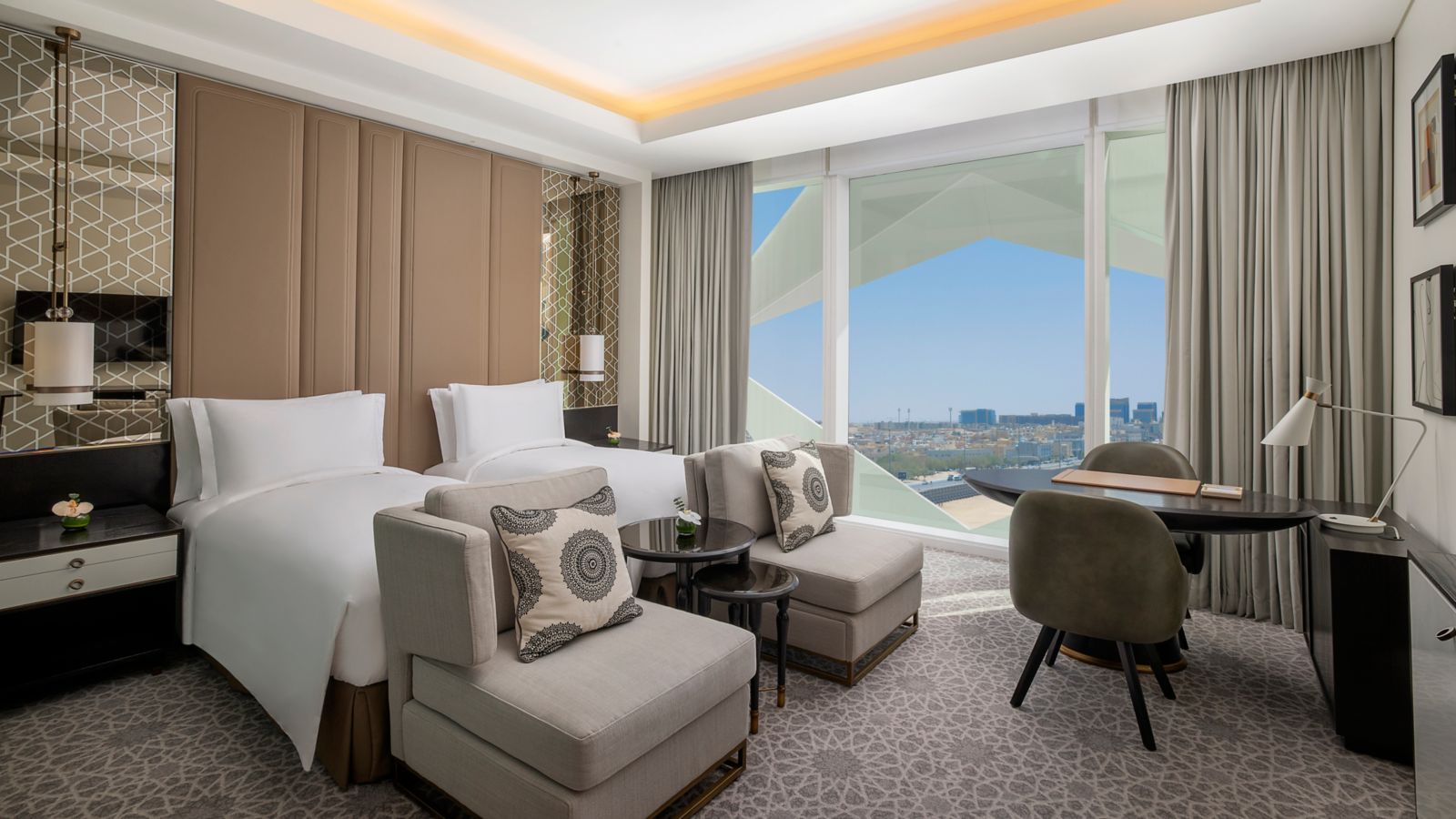 Luxurious Twin Room with City View