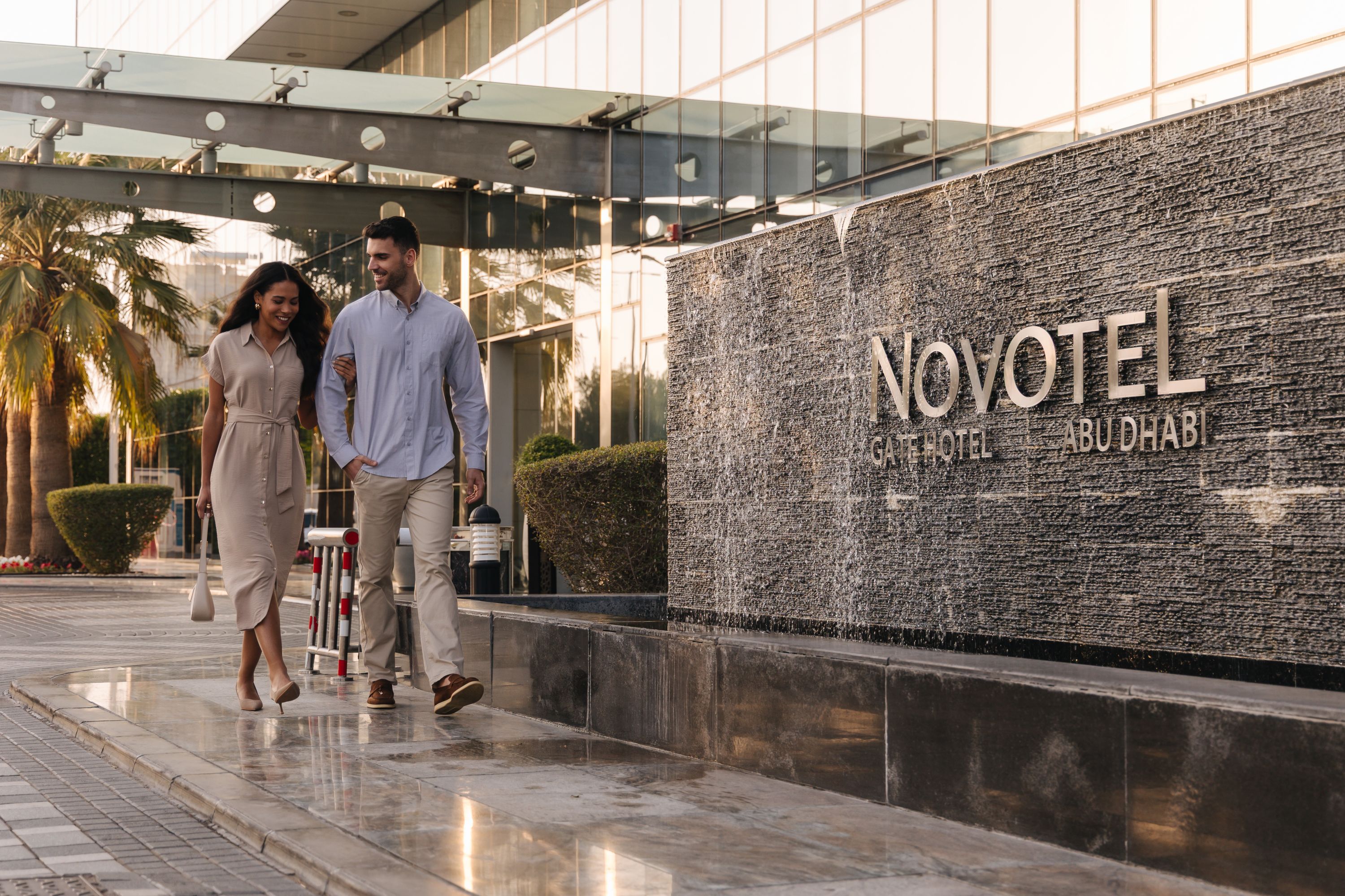 A couple at Novotel Abu Dhabi Gate