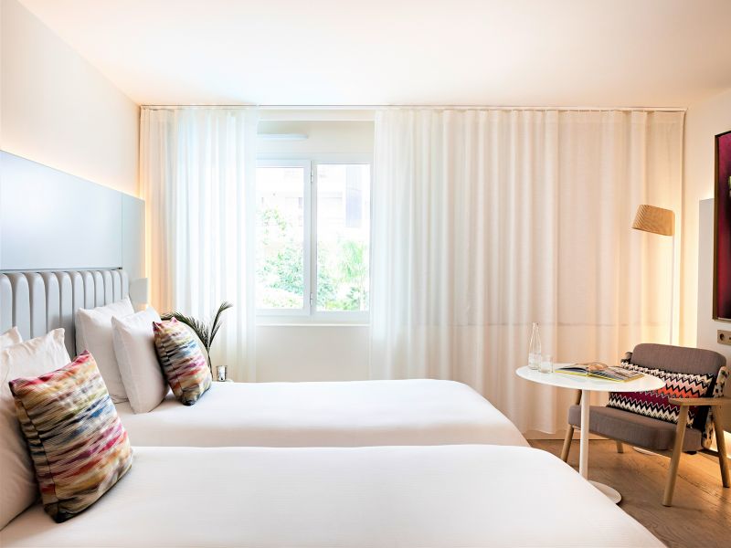 Twin Room with a View - Hôtel Croisette Beach Cannes-MGallery