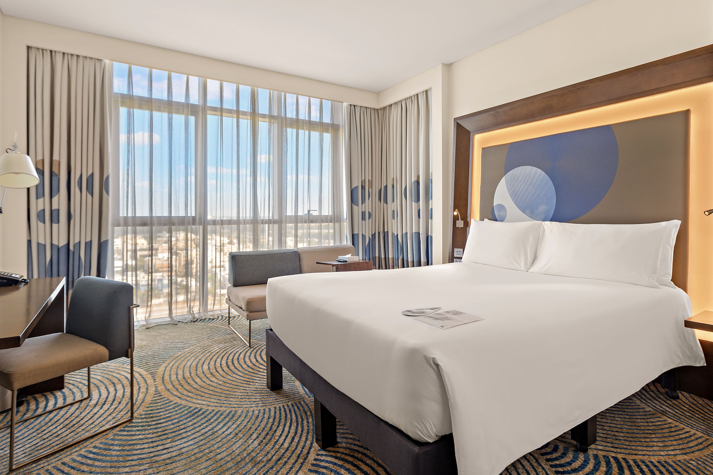 Guest room at Novotel Abu Dhabi Gate