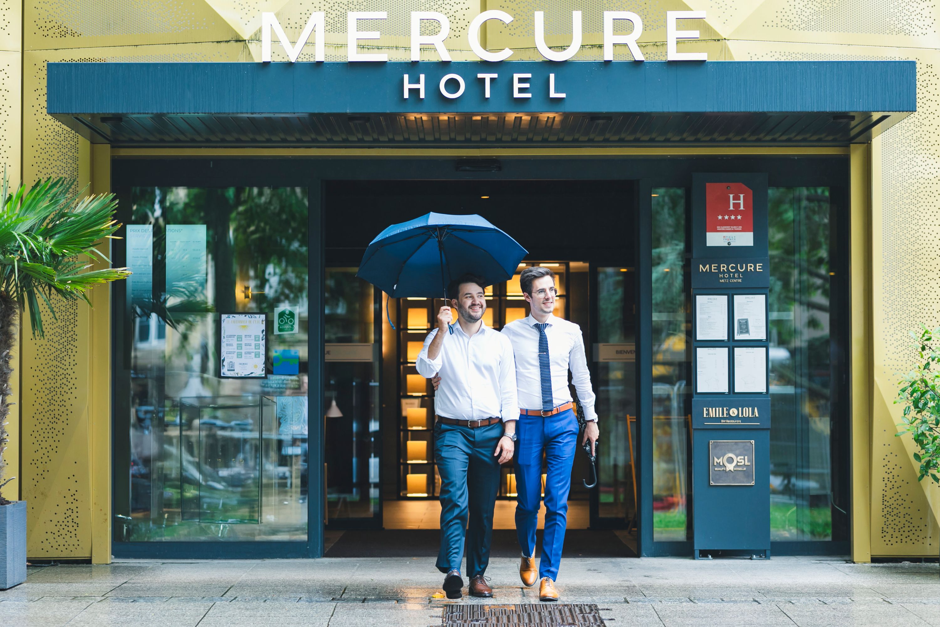 Rainy Day Arrival at Mercure Metz Centre Hotel, France