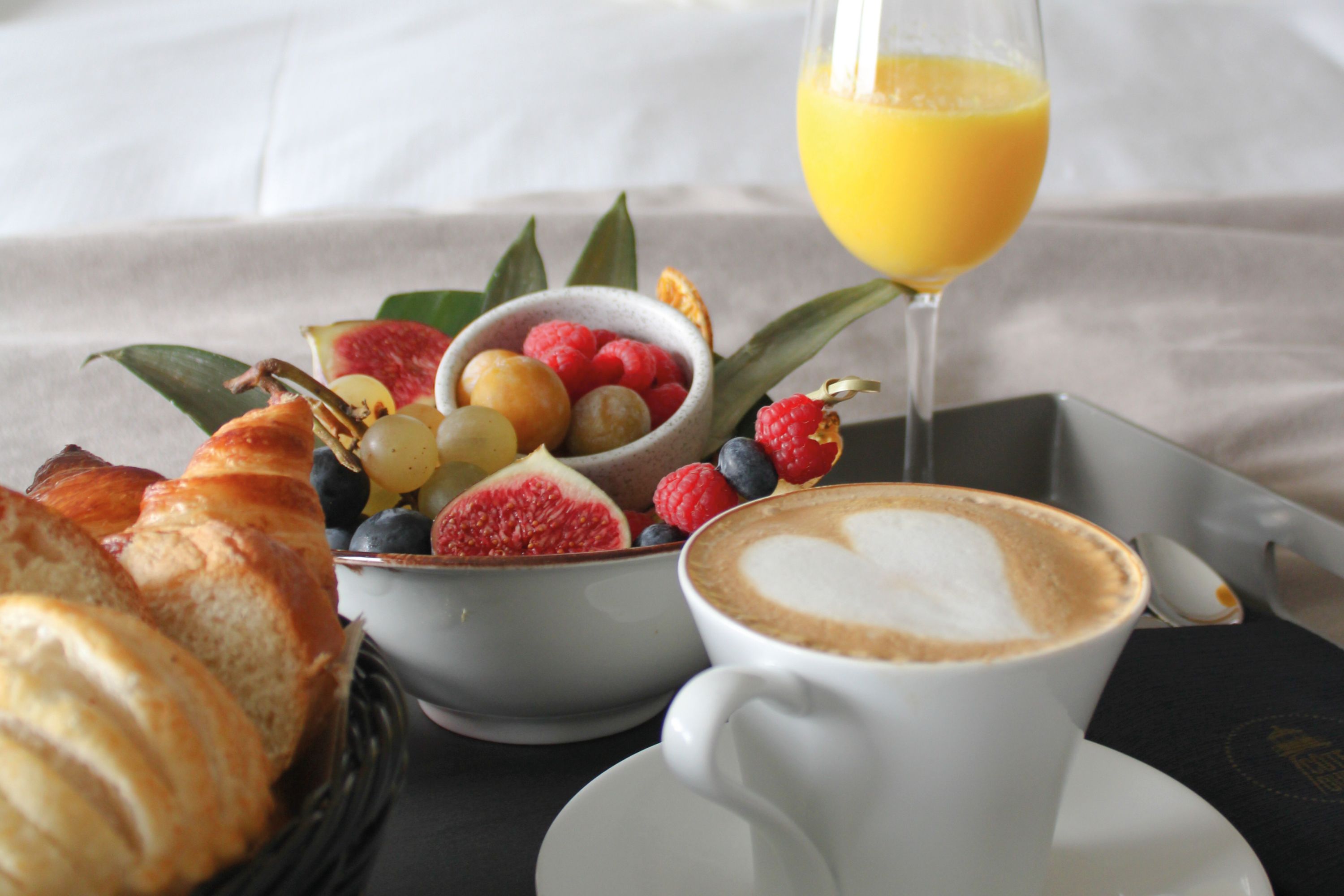 Luxurious Hotel Breakfast in Bed