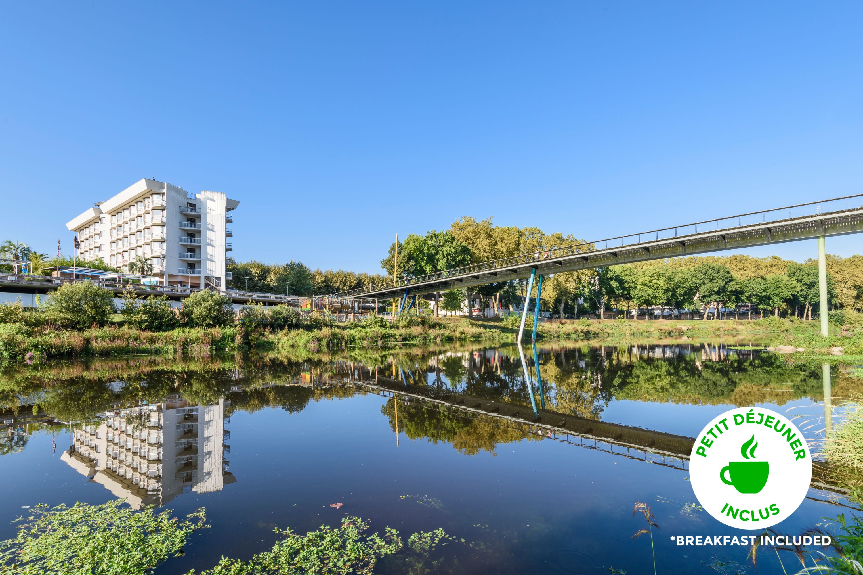 Modern Hotel on the River with Breakfast Included
