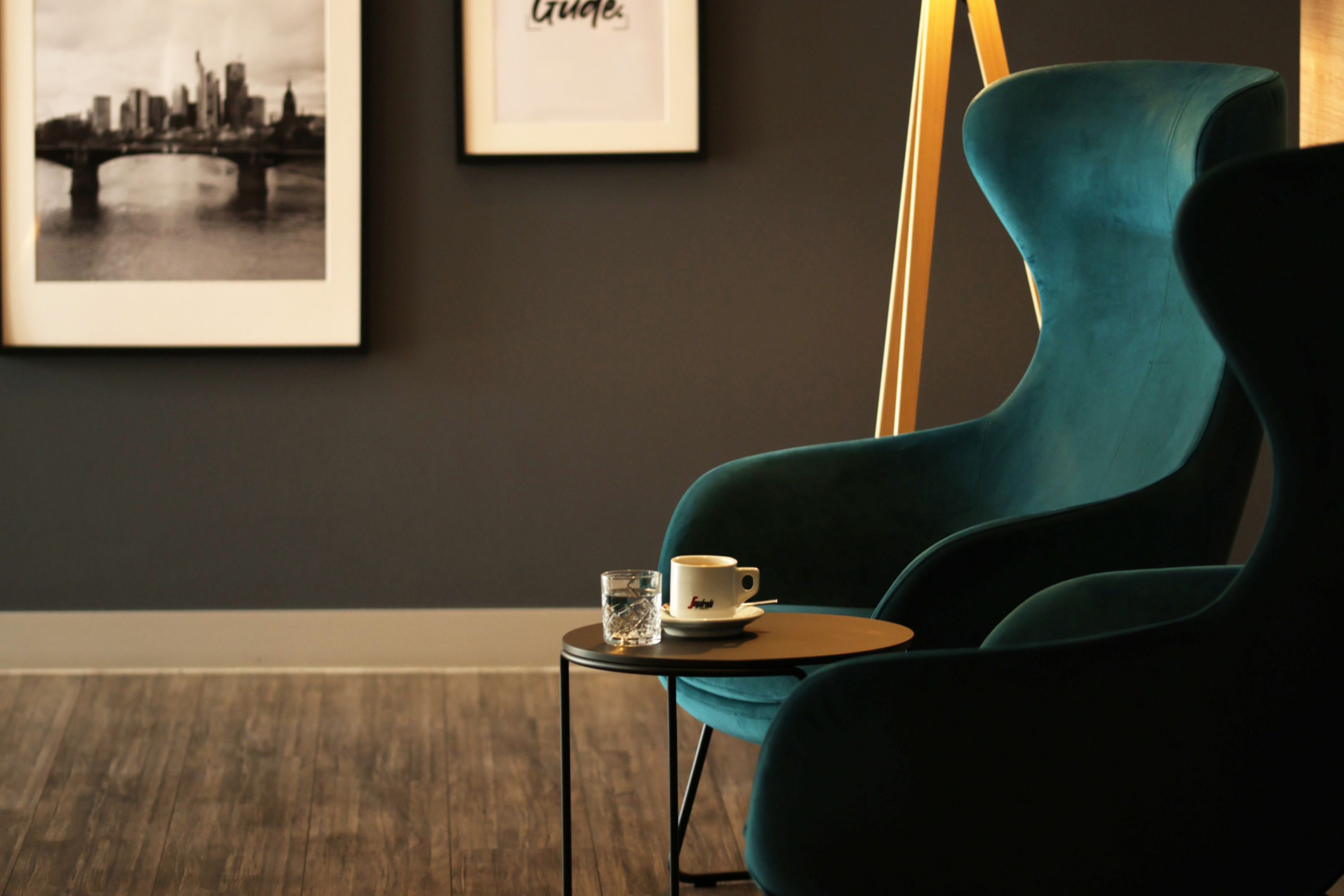 Stylish Seating Area in a Modern Hotel Lobby