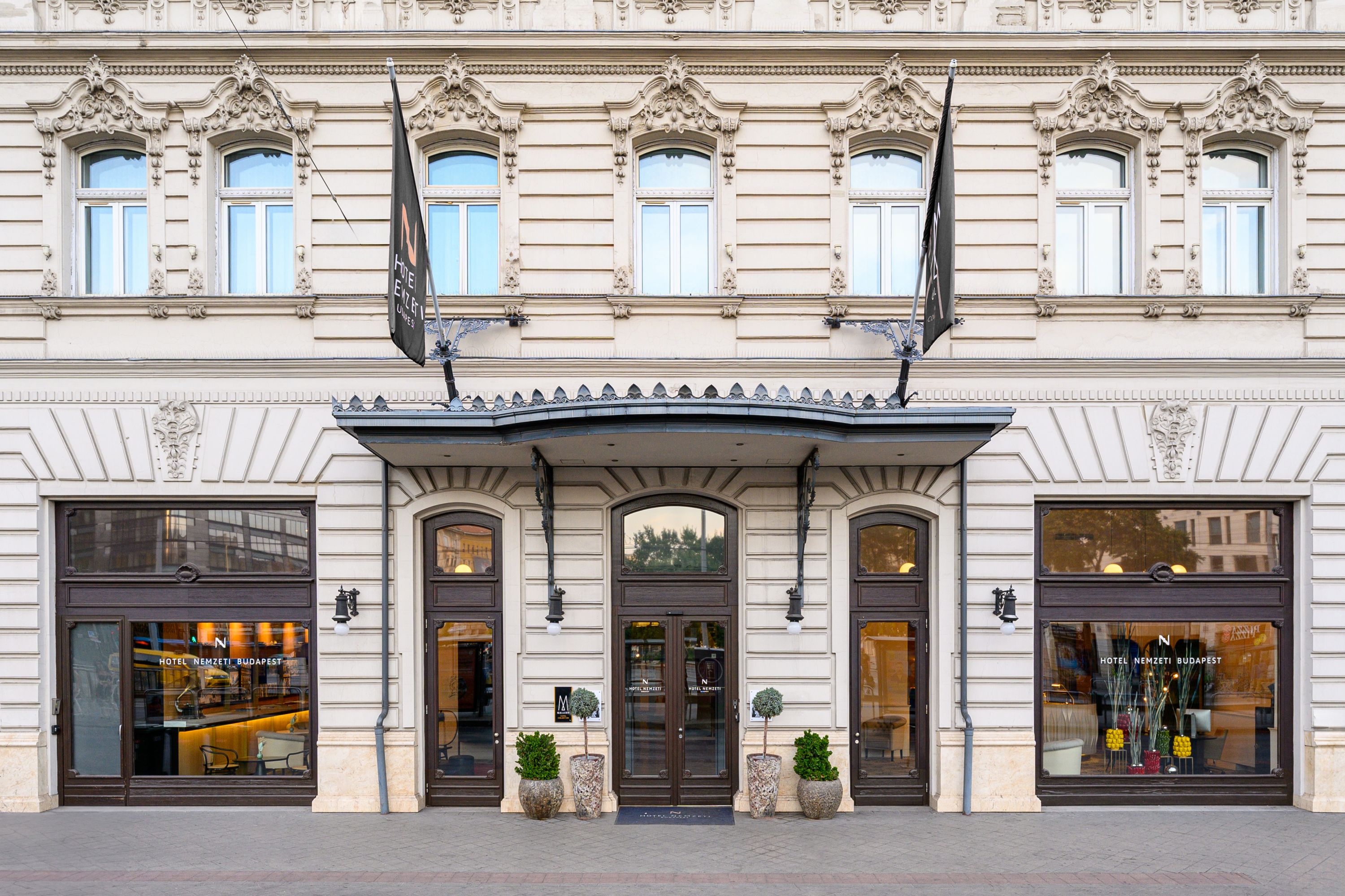 Grand Entrance of Hotel Nemzeti Budapest