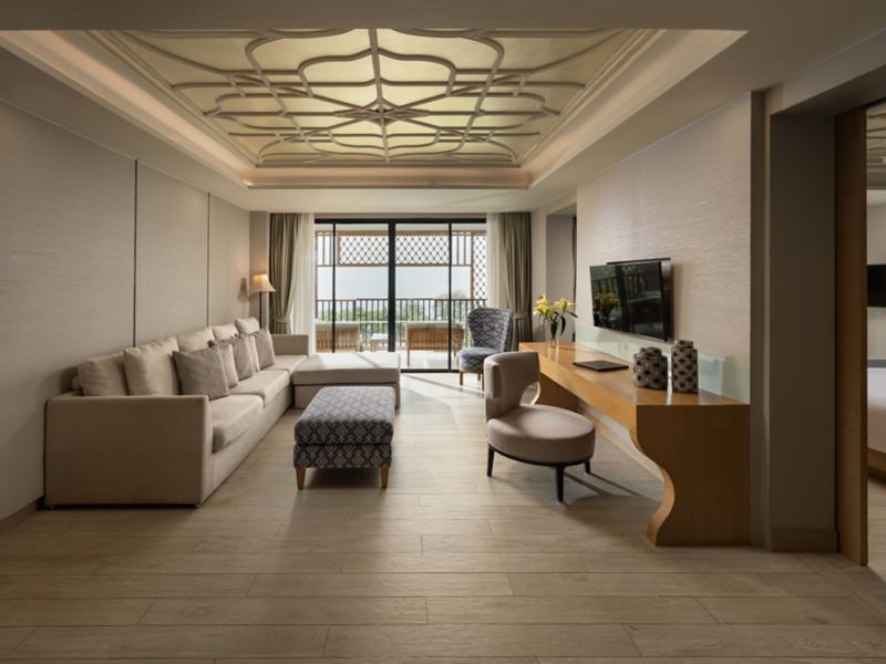 Spacious Hotel Suite with Ocean View Balcony