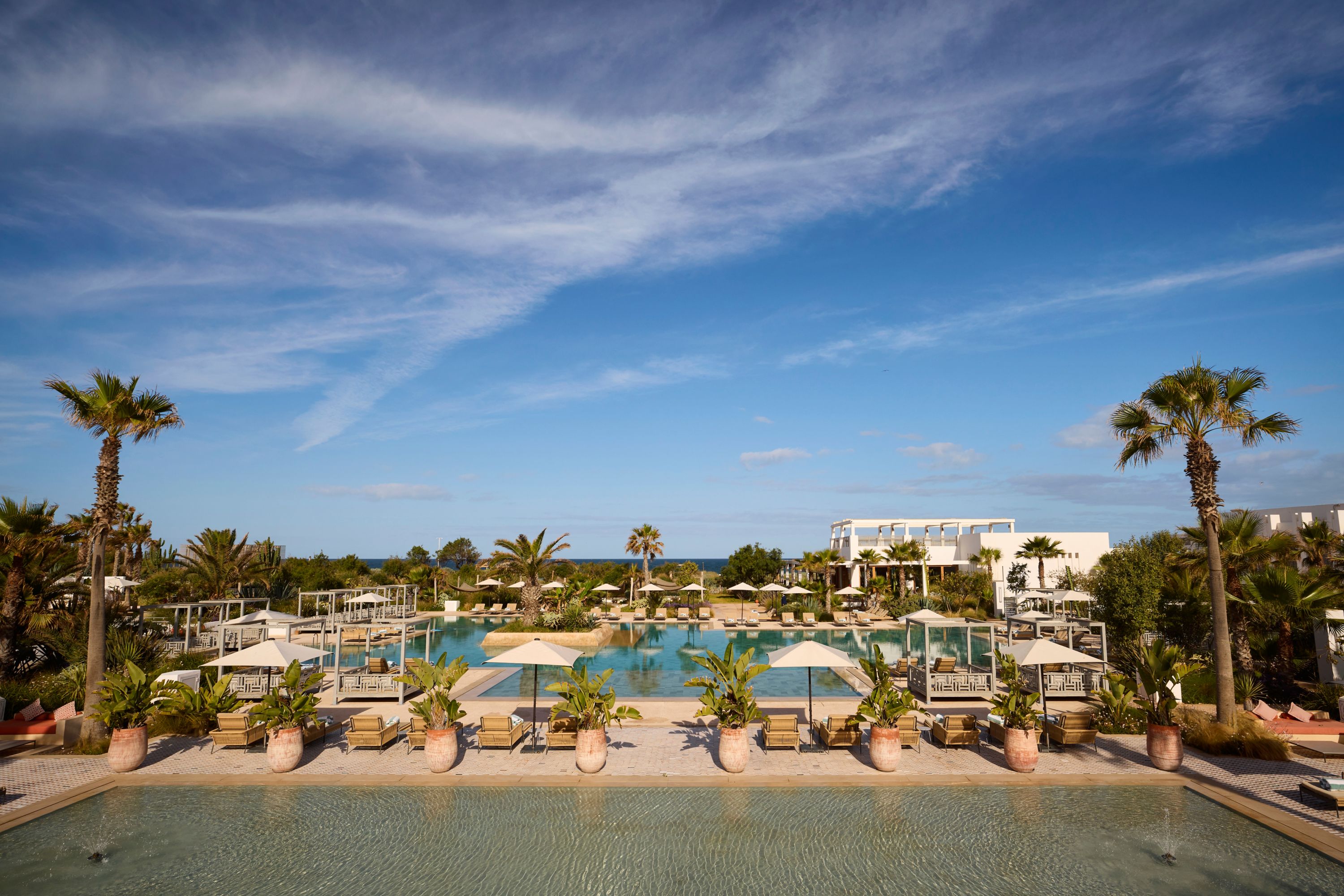 Serene Oasis: Luxurious Resort Poolside