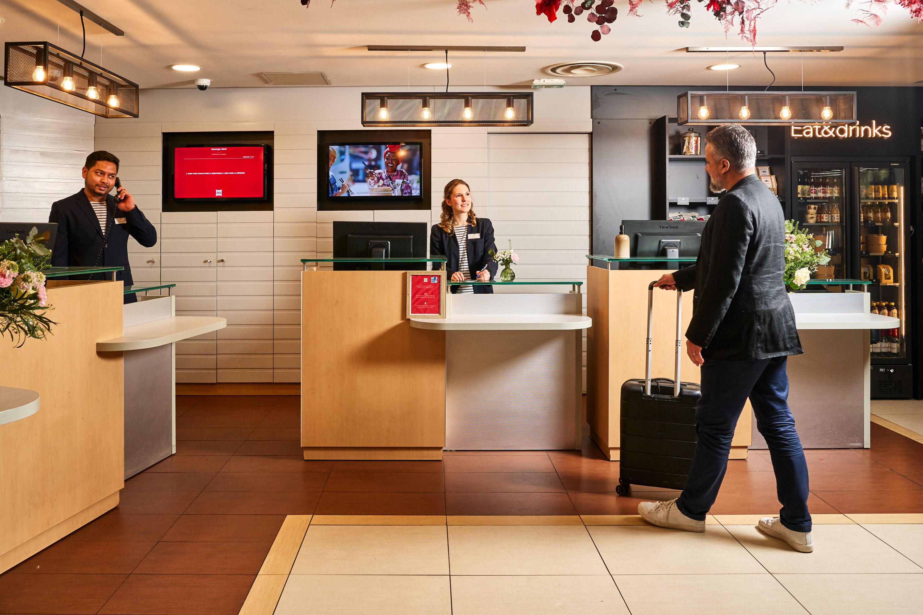 Checking in at an Accor Hotel Reception