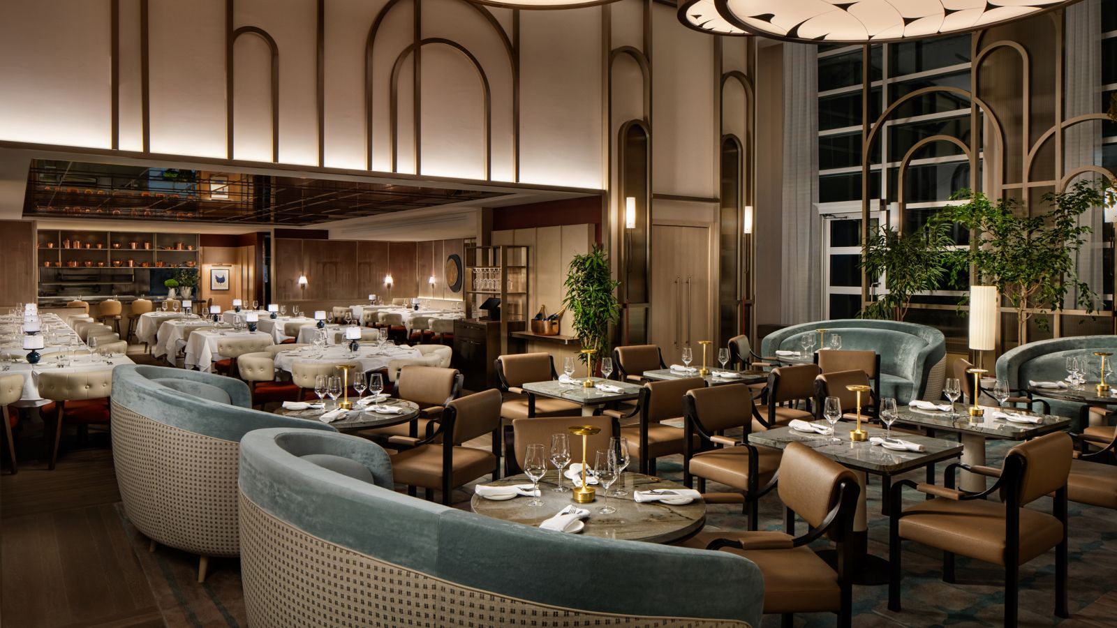 Elegant Hotel Restaurant Interior