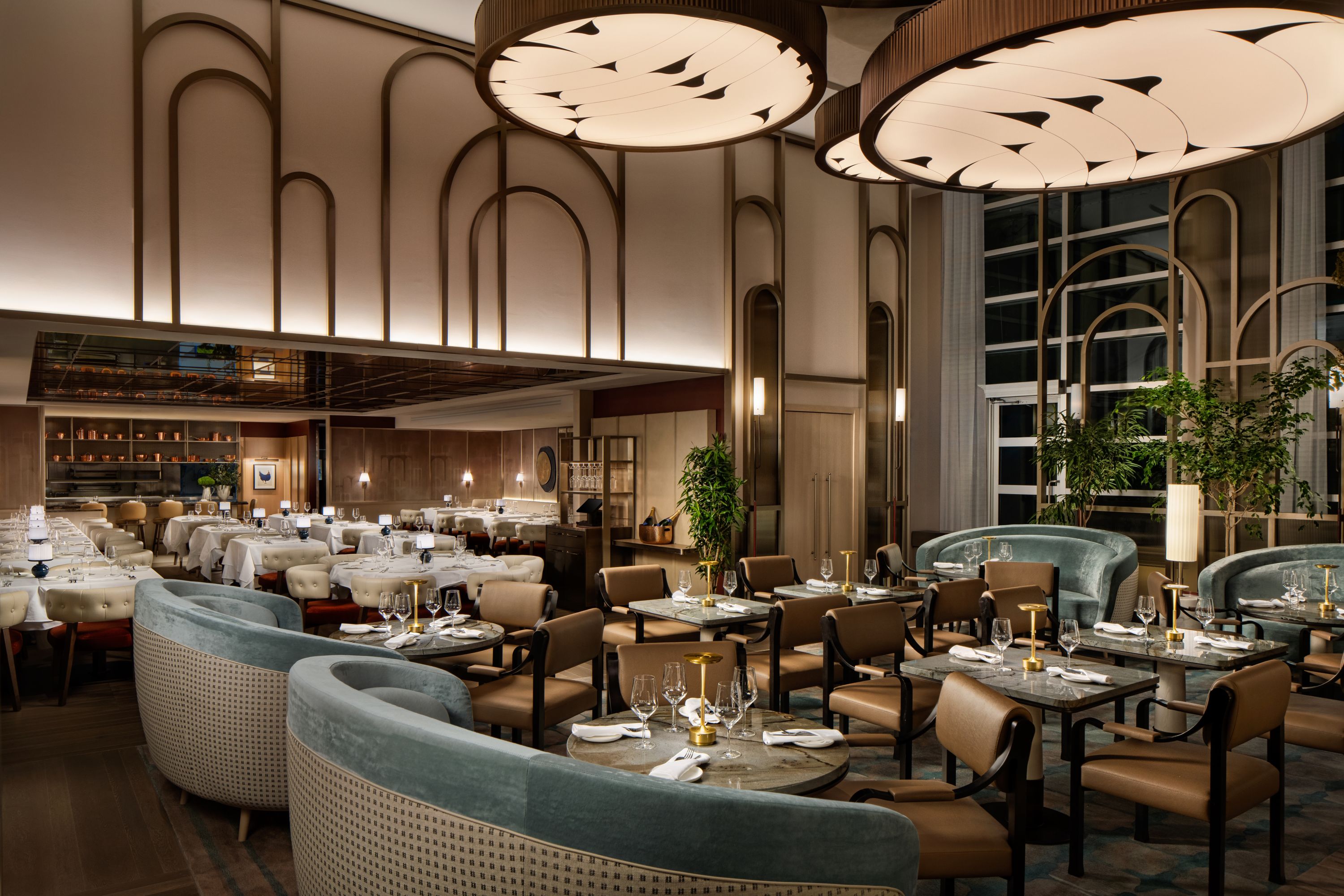 Elegant Hotel Restaurant Interior