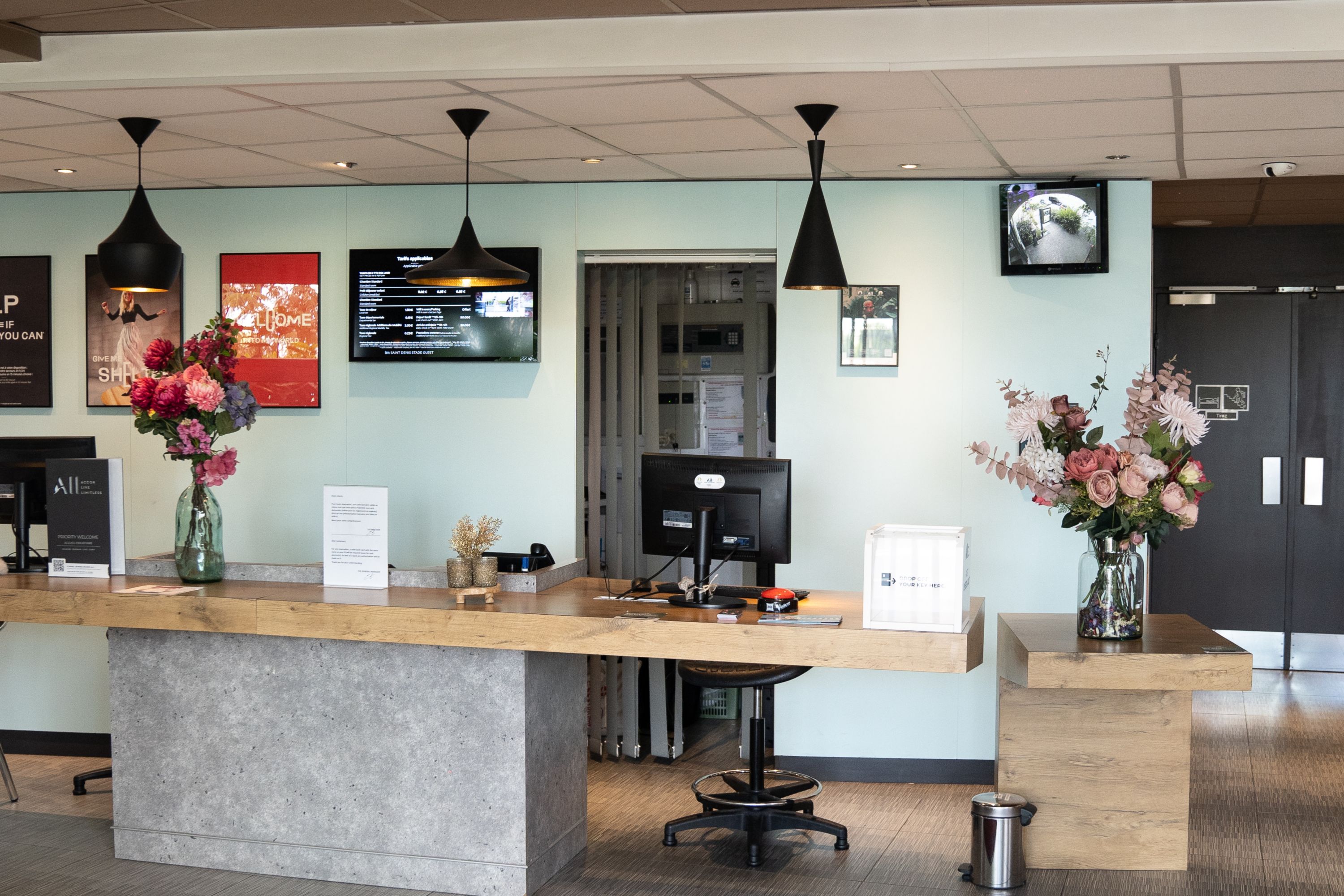 Welcoming Hotel Reception Area with ALL - Accor Live Limitless Branding