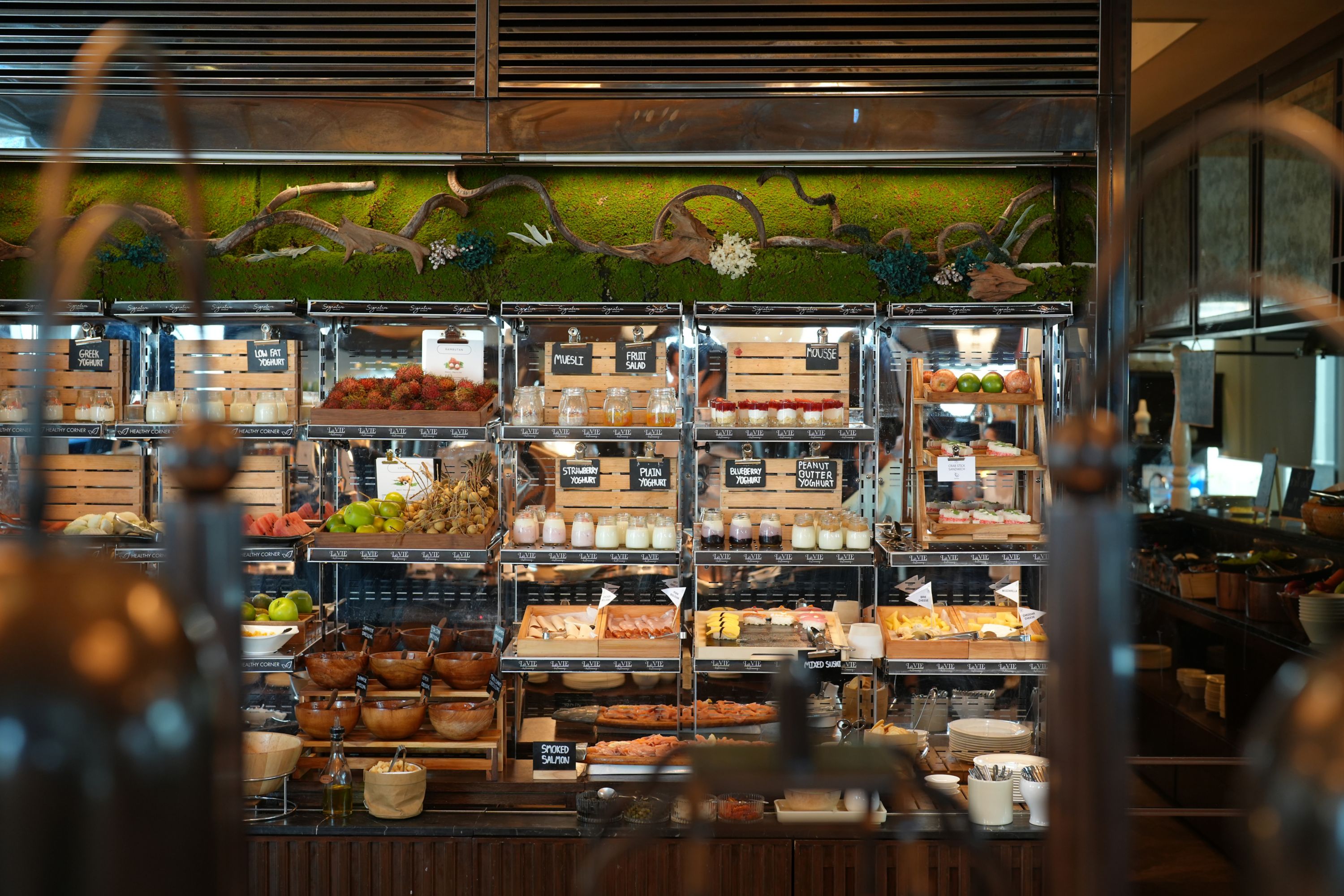 Accor Hotel: Upscale Breakfast Buffet with Fresh Fruit and Yogurt