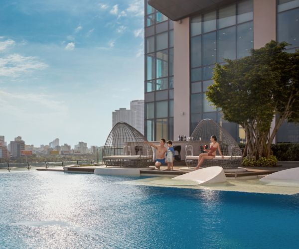 Family at Novotel Danang Premier Han River