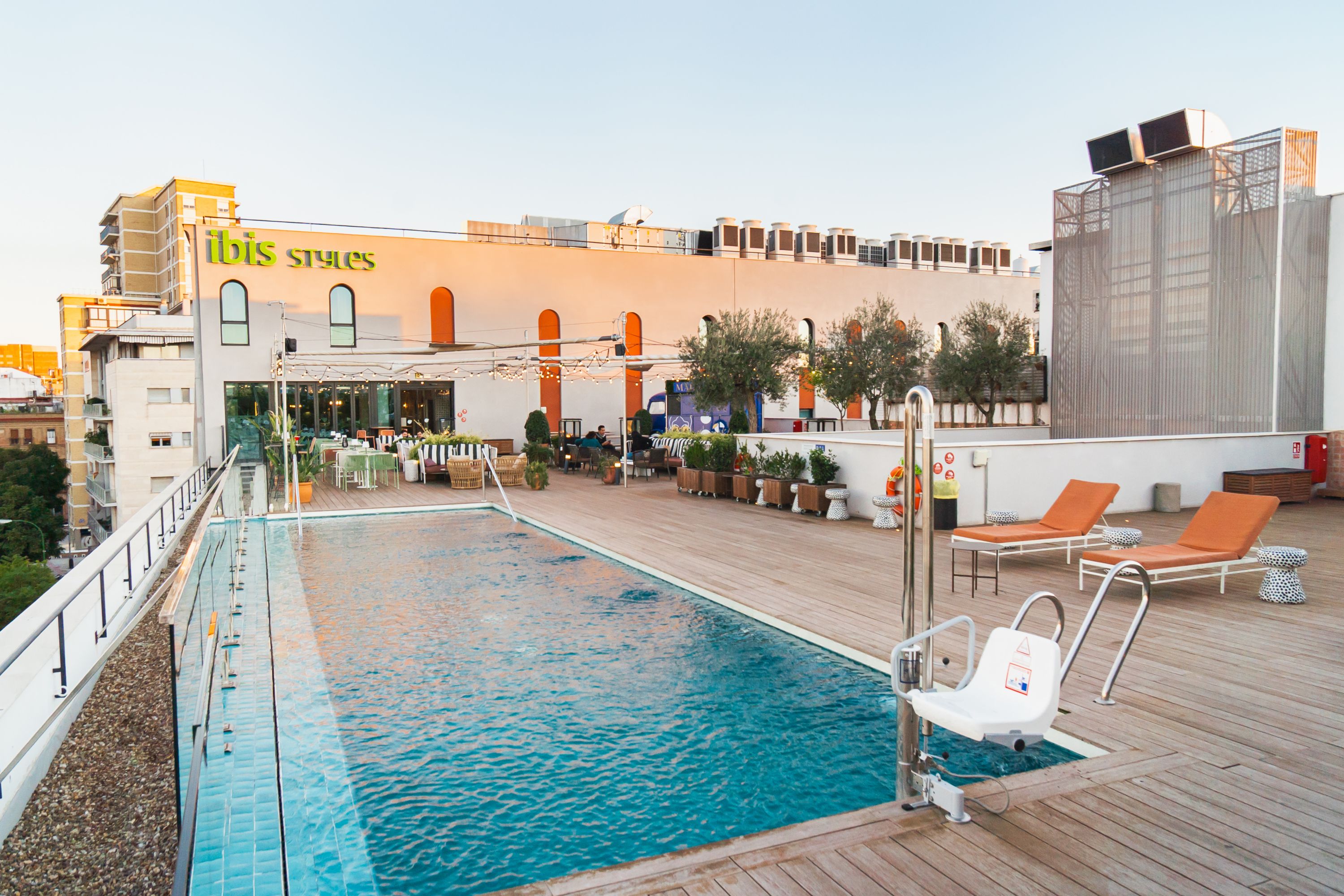 Rooftop Oasis: Sunset at Ibis Styles Hotel