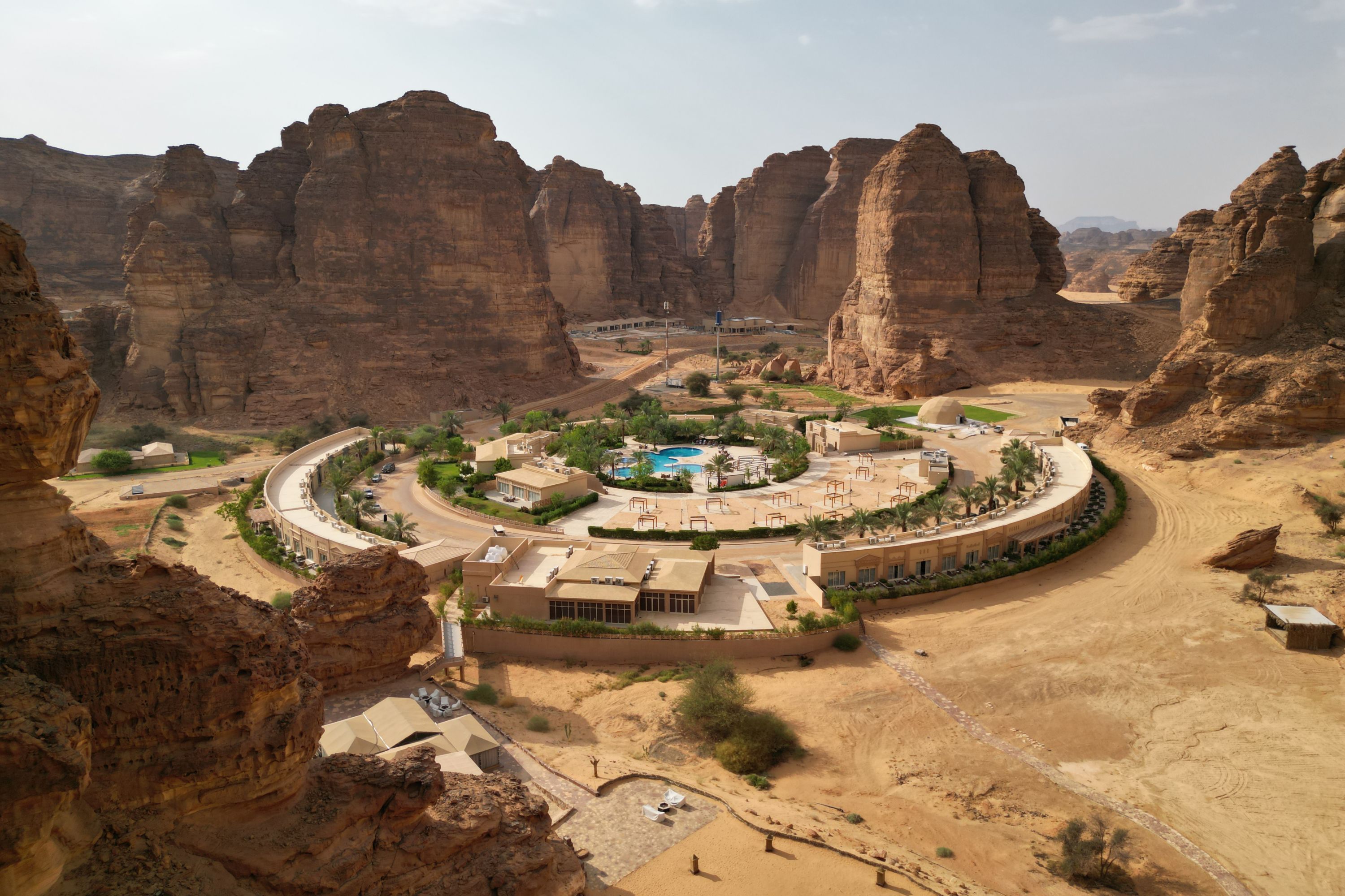 Aerial View of Shaden Resort in Saudi Arabia