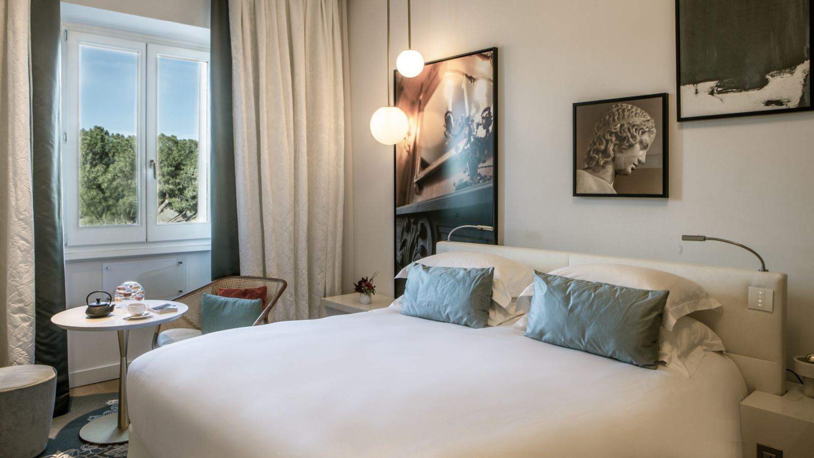 Inviting Hotel Room with Natural Light