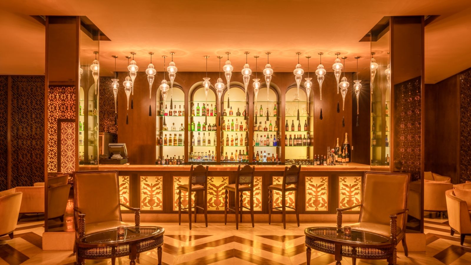 Luxurious Hotel Bar Interior