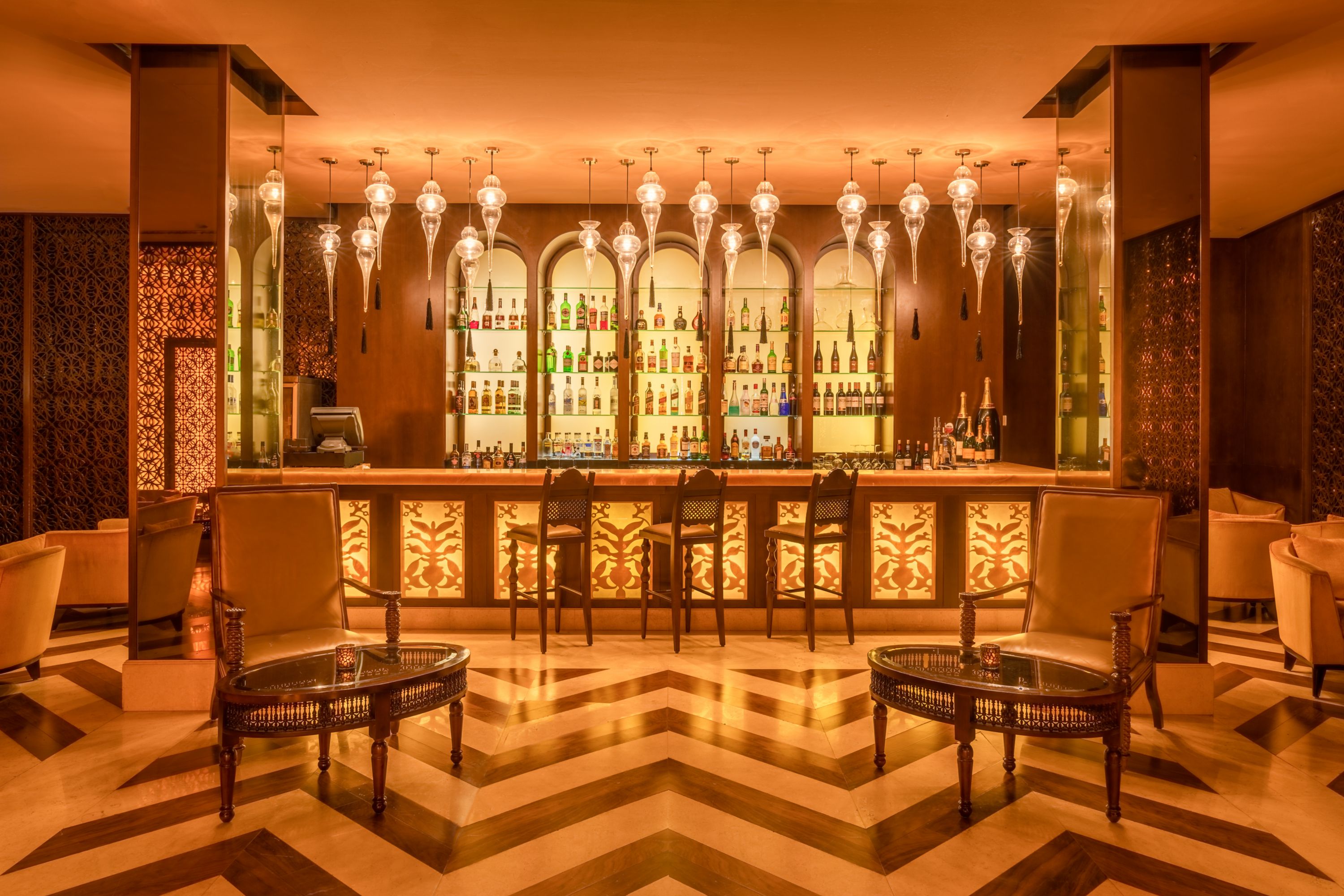 Luxurious Hotel Bar Interior