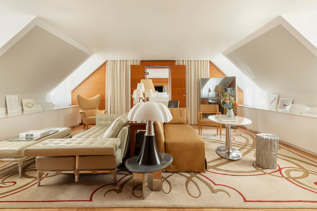 Modern Suite with Chic Furniture and Artful Decor