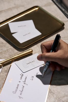 Raffles Gift Cards and a Handwritten Note