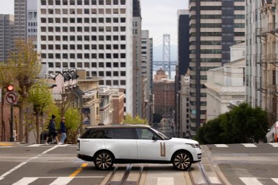 Range Rover SUV on a San Francisco Street