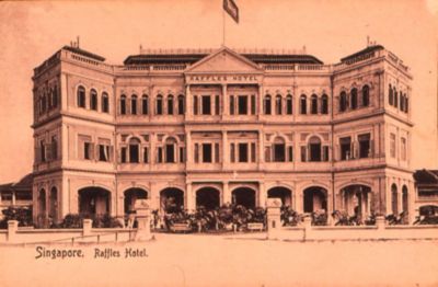 ラッフルズホテル■RAFFLES HOTEL,1910 SINGAPORE■シンガポール■難あり■絵葉書