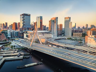 Boston's Skyline at Golden Hour