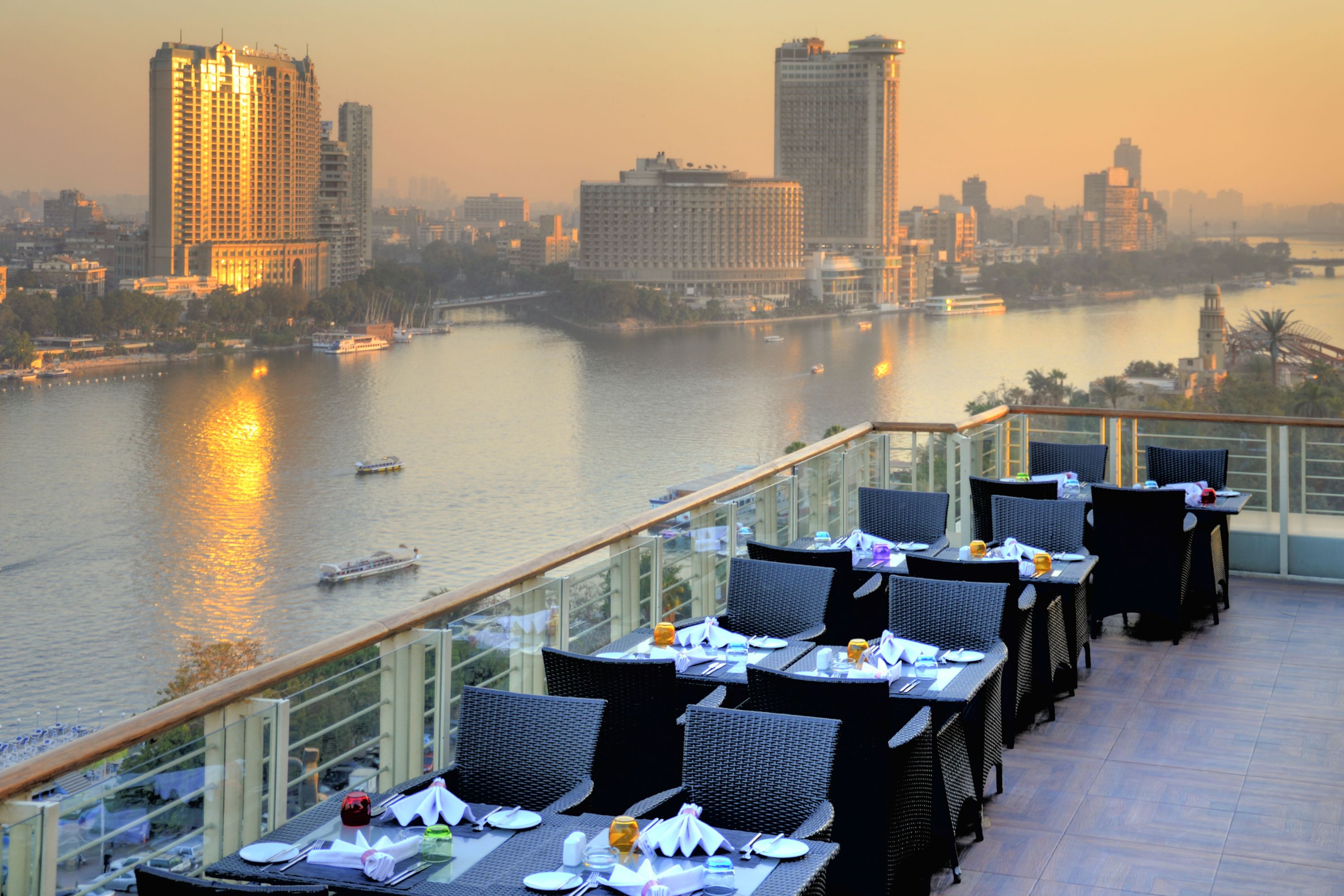 Dining with a view at Novotel Cairo El Borg